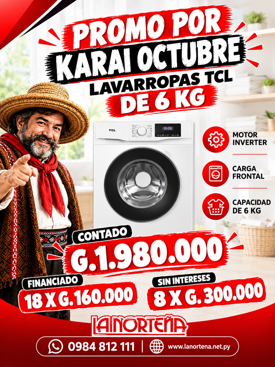 LAVARROPAS AUTOMATICA INV TCL a 1.980.000